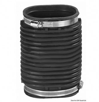 Гофра выхлопа для трансмиссии моторов Volvo ( 3888916 ) SX-A, DPS-A